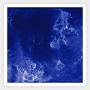 Watercolor wash - dark blue Sticker